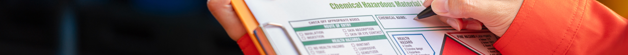 checklist on clipboard